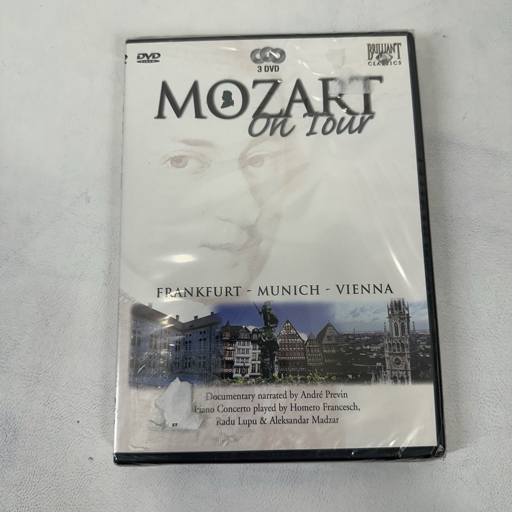 Wolfgang Amadeus Mozart – Mozart on Tour 3-DVD Set Classical Brilliant Classics